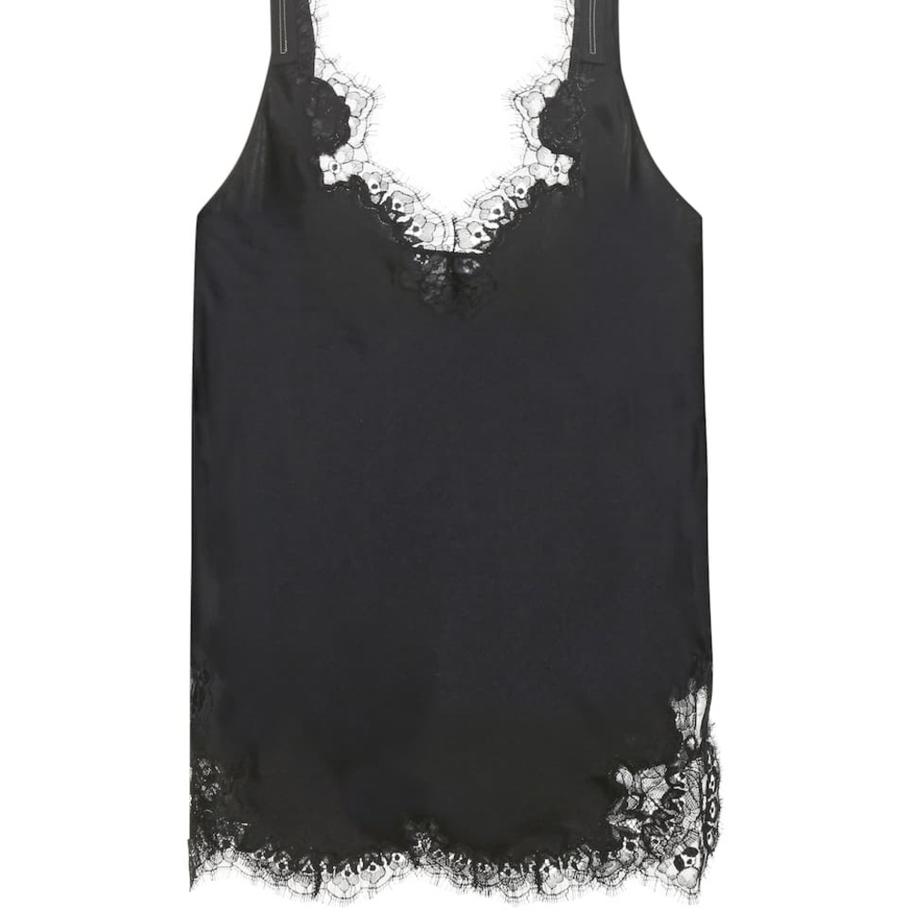 SOLD Helmut Lang Silk Lace Tank Top - Picture 1 of 8